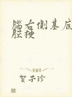 脑右侧基底节区腔梗