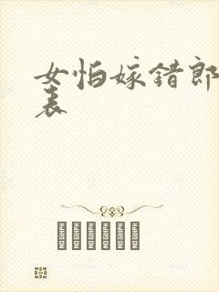 女怕嫁错郎演员表