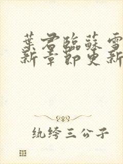 叶君临苏雪儿最新章节更新营封面