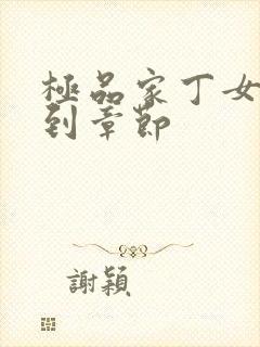 极品家丁女主推到章节