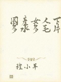 国产女人下面毛多水多毛片