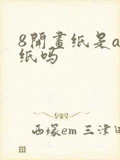 8开画纸是a4纸吗