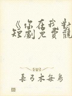 《你在我对岸》短剧免费观看封面