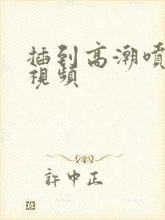 插到高潮喷水的视频封面