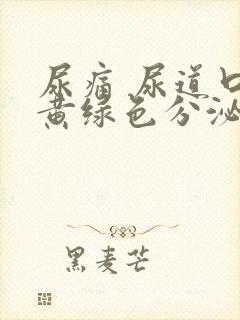 尿痛 尿道口有黄绿色分泌物封面