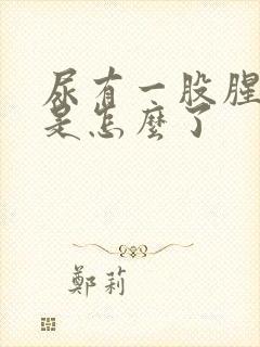 尿有一股腥臭味是怎么了