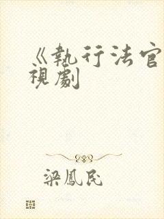 《执行法官》电视剧