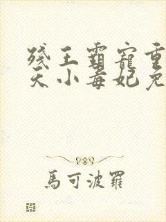 残王霸宠重生逆天小毒妃免费阅读