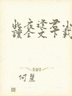 此夜逢君小说阅读全文下载