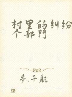 村里的纠纷找哪个部门