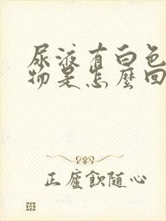 尿液有白色沉淀物是怎么回事