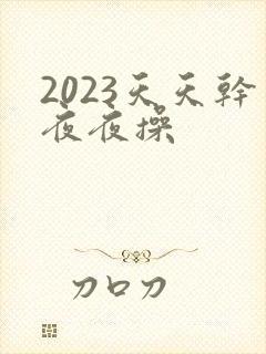 2023天天干夜夜操封面