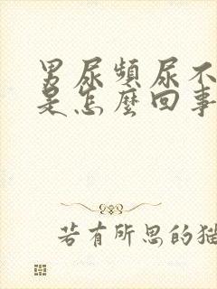 男尿频尿不出来是怎么回事封面