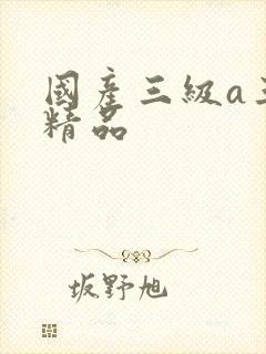 国产三级a三级精品封面