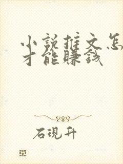 小说推文怎么弄才能赚钱封面