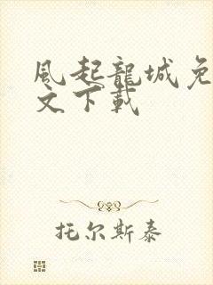 风起龙城免费全文下载