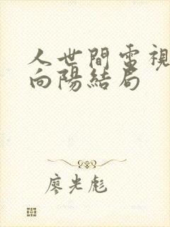 人世间电视剧唐向阳结局封面