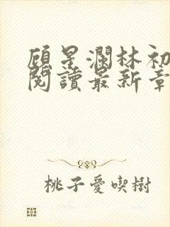 顾星澜林初全文阅读最新章节封面