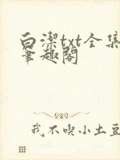 白洁txt全集笔趣阁