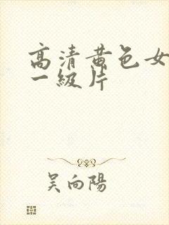 高清黄色女爱情一级片
