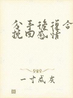 分手后复合怎么挽回感情封面