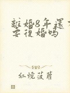 离婚8年还有必要复婚吗封面