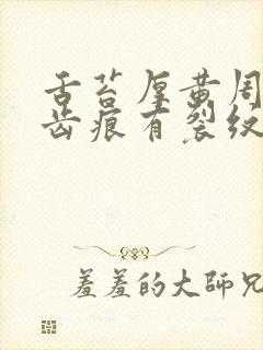 舌苔厚黄周边有齿痕有裂纹