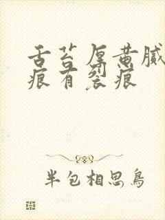 舌苔厚黄腻有齿痕有裂痕