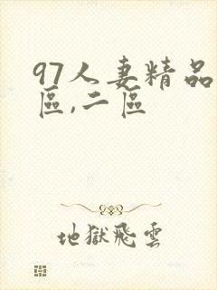 97人妻精品一区,二区封面