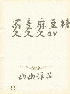 国产麻豆精品久久久久av