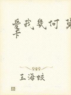 爱我几何 莫妮卡封面