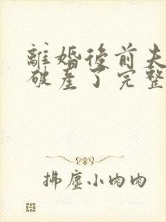 离婚后前夫哥又破产了完整短剧