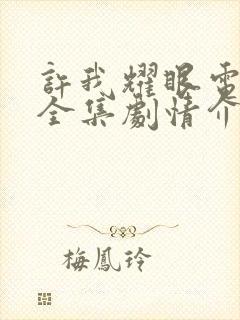 许我耀眼电视剧全集剧情介绍