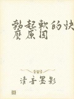 勃起软的快是什么原因