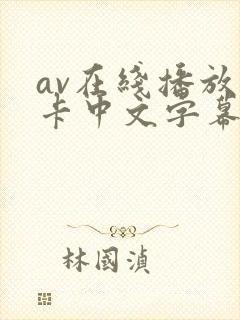 av在线播放不卡中文字幕网站