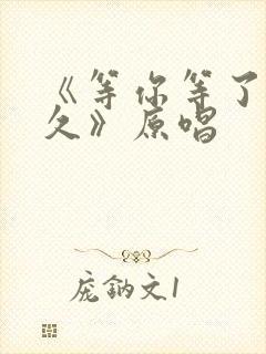 《等你等了那么久》原唱