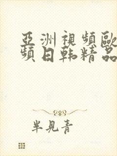 亚洲视频欧美视频日韩精品