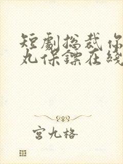 短剧总裁你的魔丸保镖在线观看