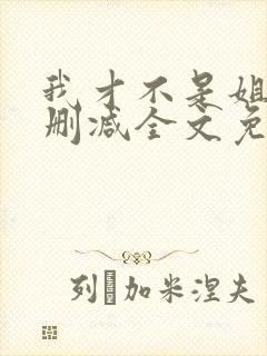 我才不是姐控无删减全文免费阅读