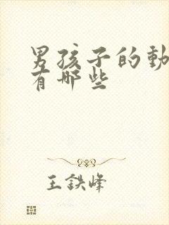 男孩子的动画片有哪些