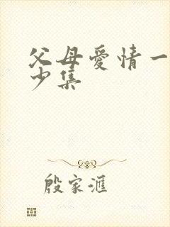 父母爱情一共多少集封面