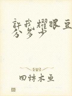 许我耀眼豆瓣评分多少