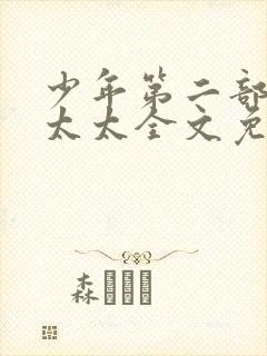 少年第二部房东太太全文免费阅读封面