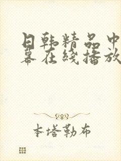 日韩精品中文字幕在线播放