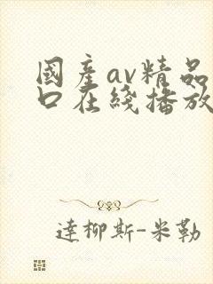 国产av精品入口在线播放