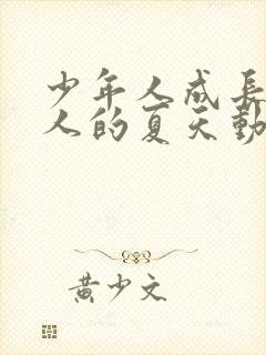 少年人成长为大人的夏天动漫