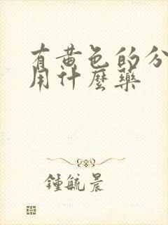 有黄色的分泌物用什么药