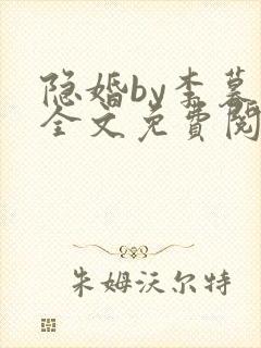 隐婚by李暮夕全文免费阅读