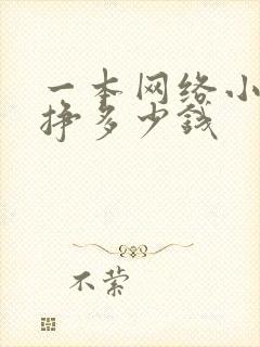 一本网络小说能挣多少钱封面