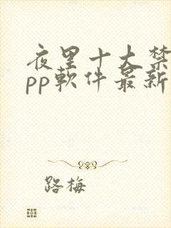 夜里十大禁用app软件最新章节封面